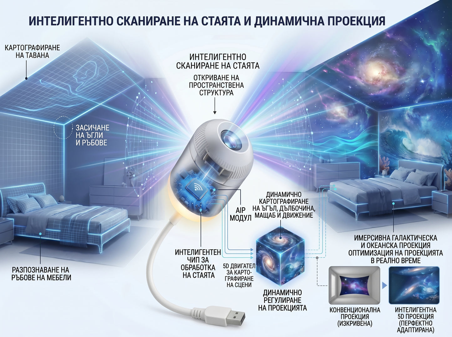Нощен проектор Comauo®